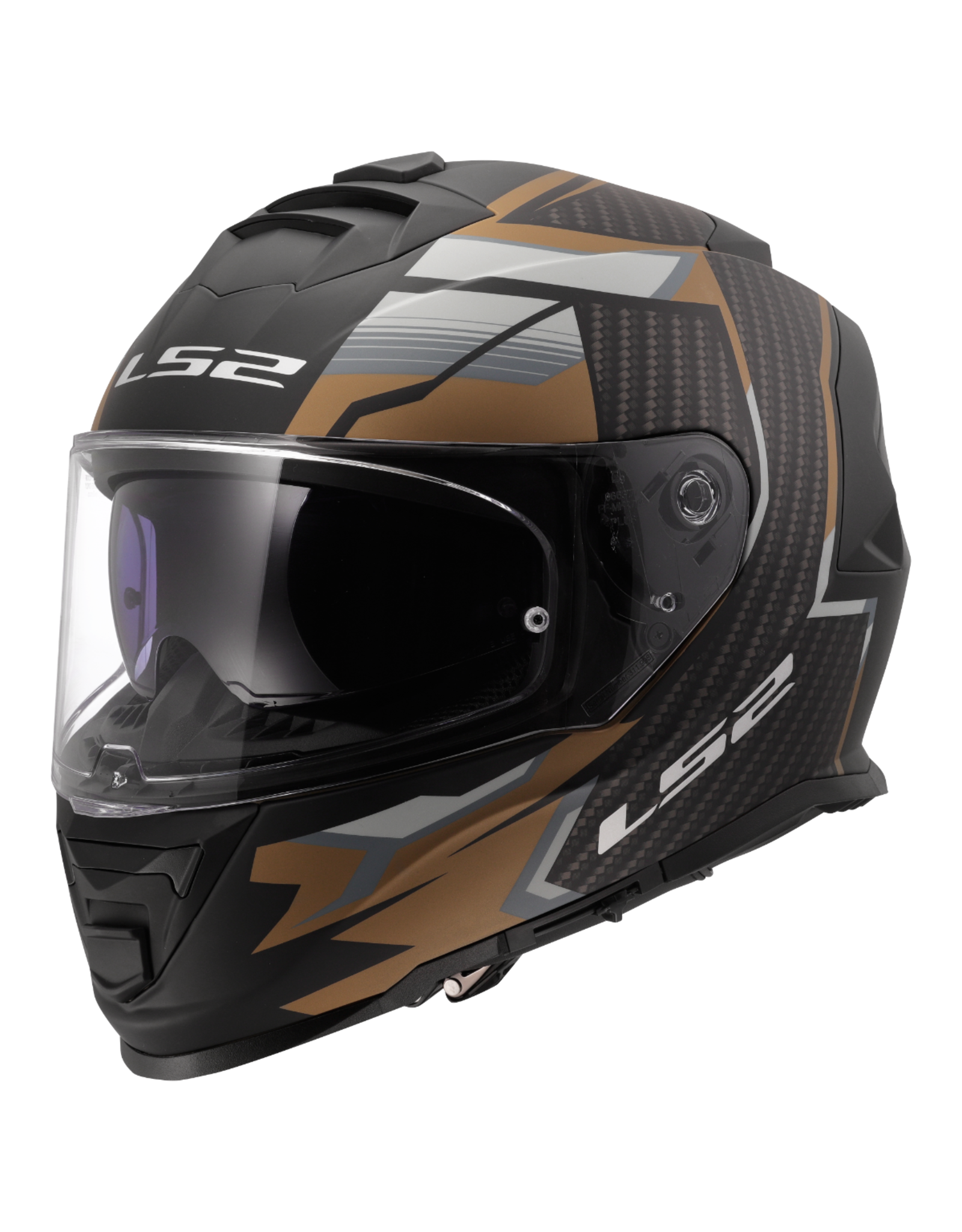 LS2 LS2 FF800 Storm II tracker matt zwart / Goud / grijs