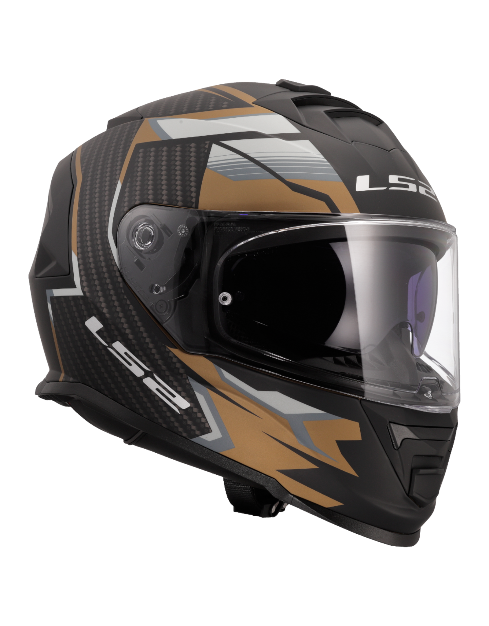 LS2 LS2 FF800 Storm II tracker matt zwart / Goud / grijs