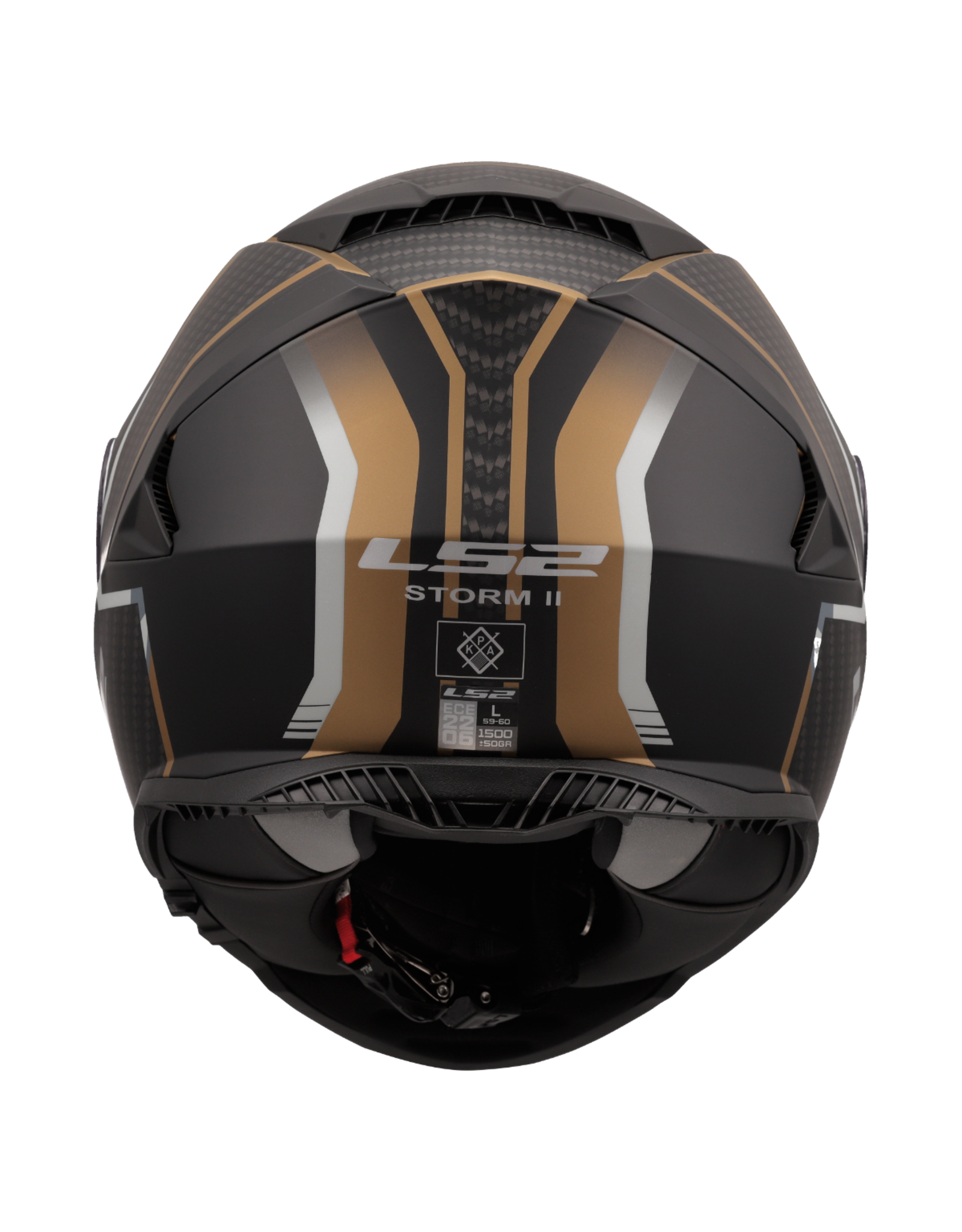 LS2 LS2 FF800 Storm II tracker matt zwart / Goud / grijs