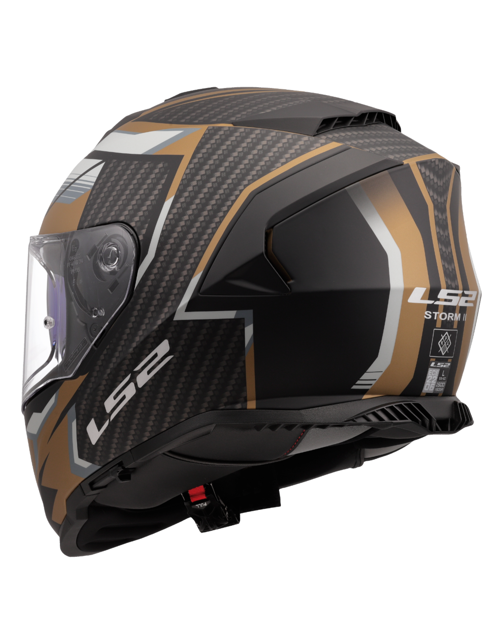 LS2 LS2 FF800 Storm II tracker matt zwart / Goud / grijs
