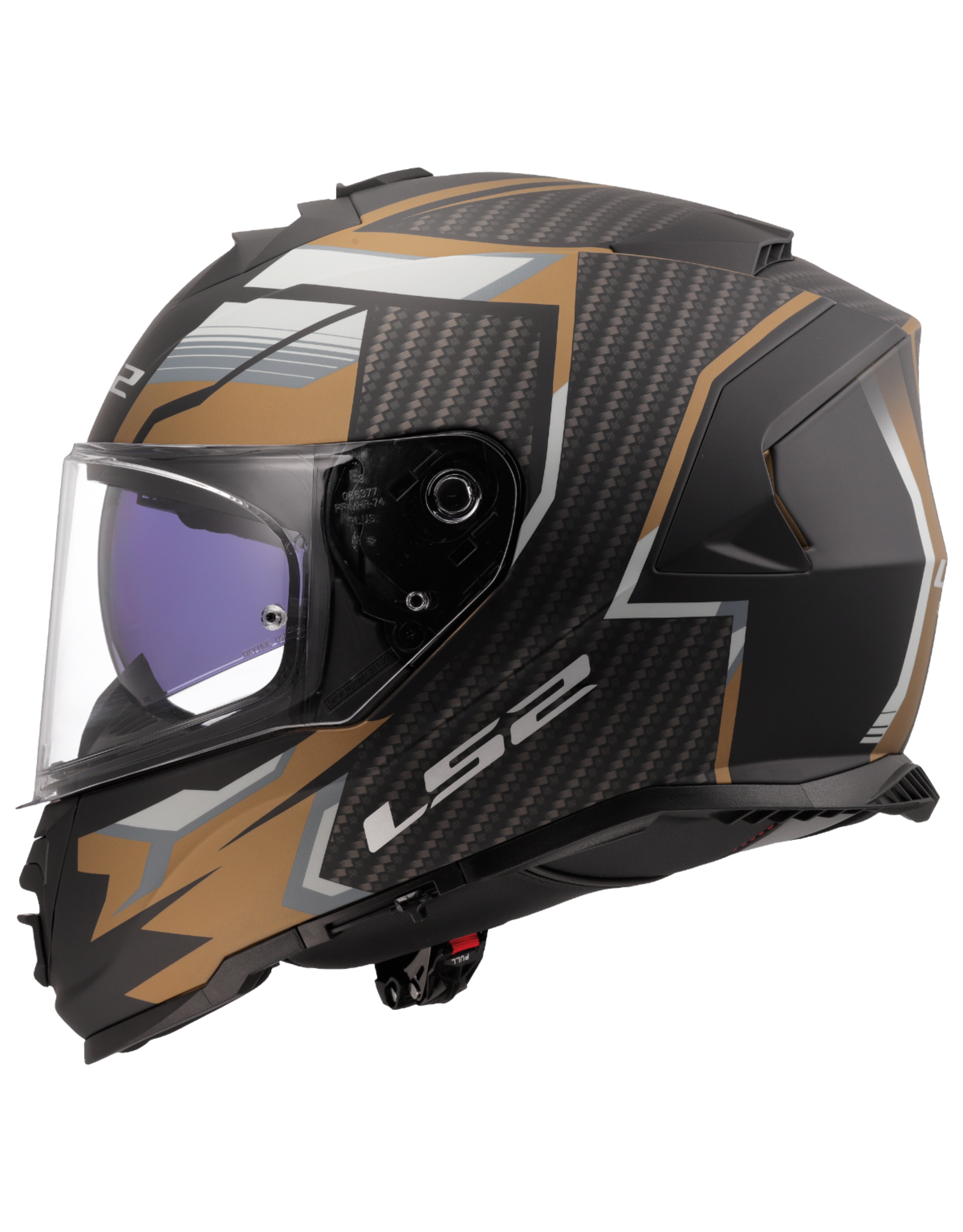 LS2 LS2 FF800 Storm II tracker matt zwart / Goud / grijs