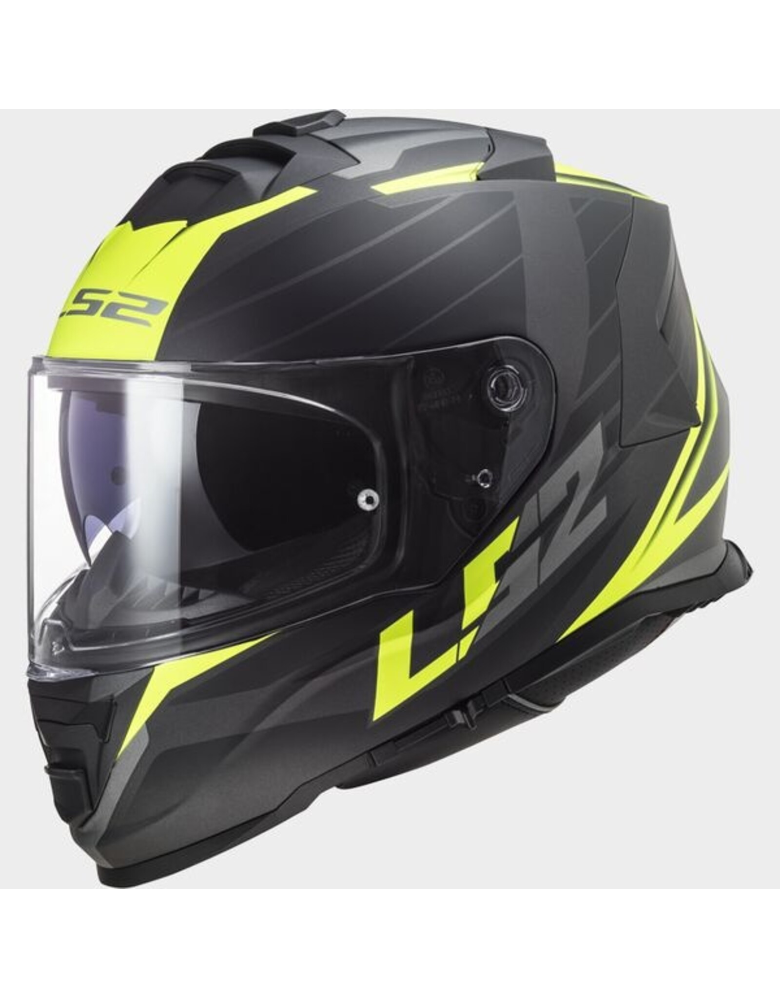 LS2 LS2 FF800 Strom II Nerve - Mat zwart / Fluor geel