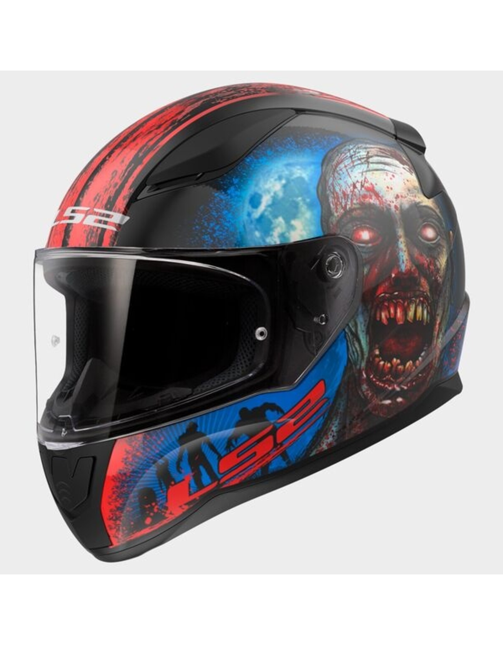 LS2 LS2 FF353 Rapid II Zombie zwart / rood