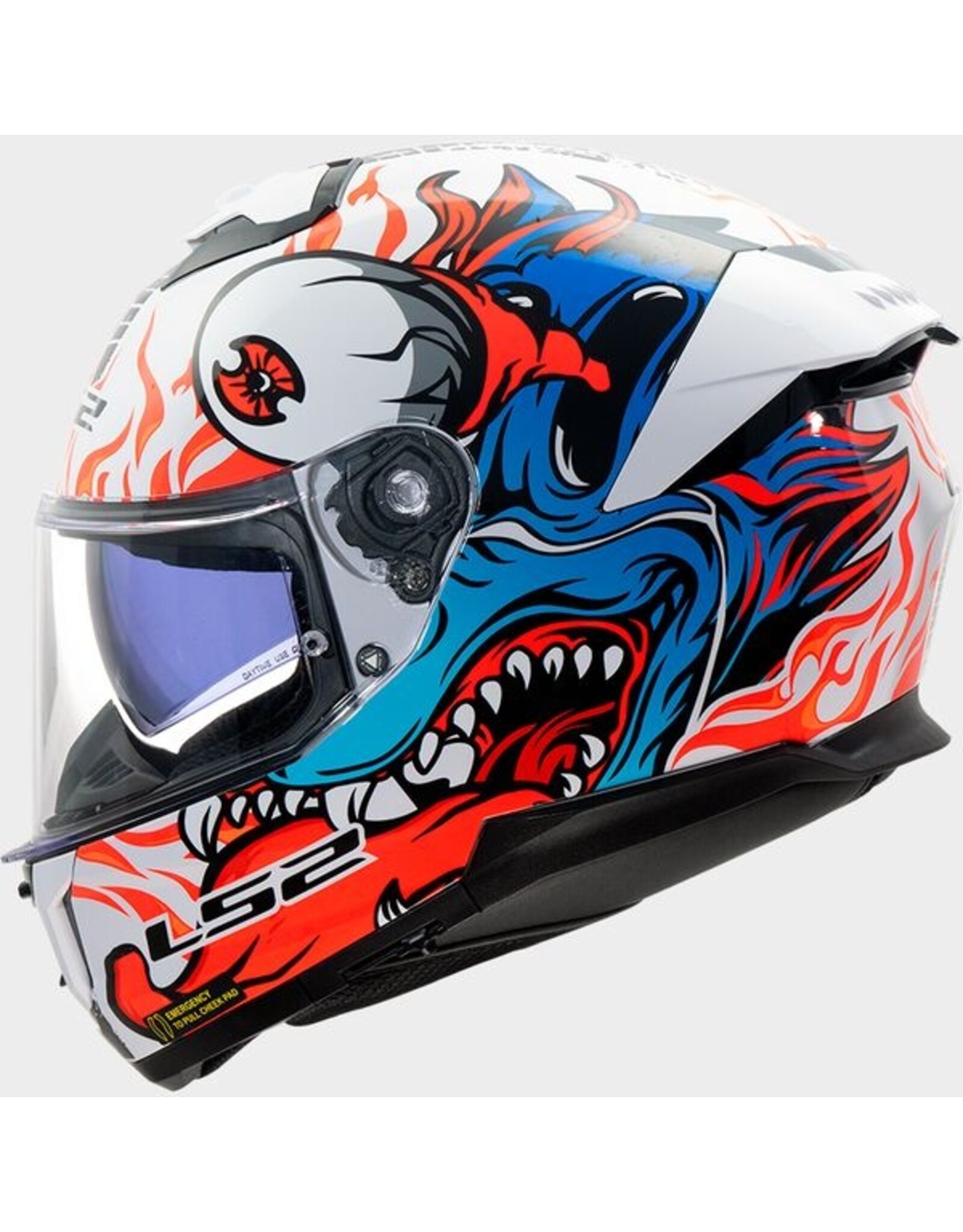 LS2 LS2 FF808 Stream II Inferno white / blue