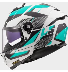 LS2 LS2 FF808 Stream II ROAD MATT CYAN LIGHT GREY