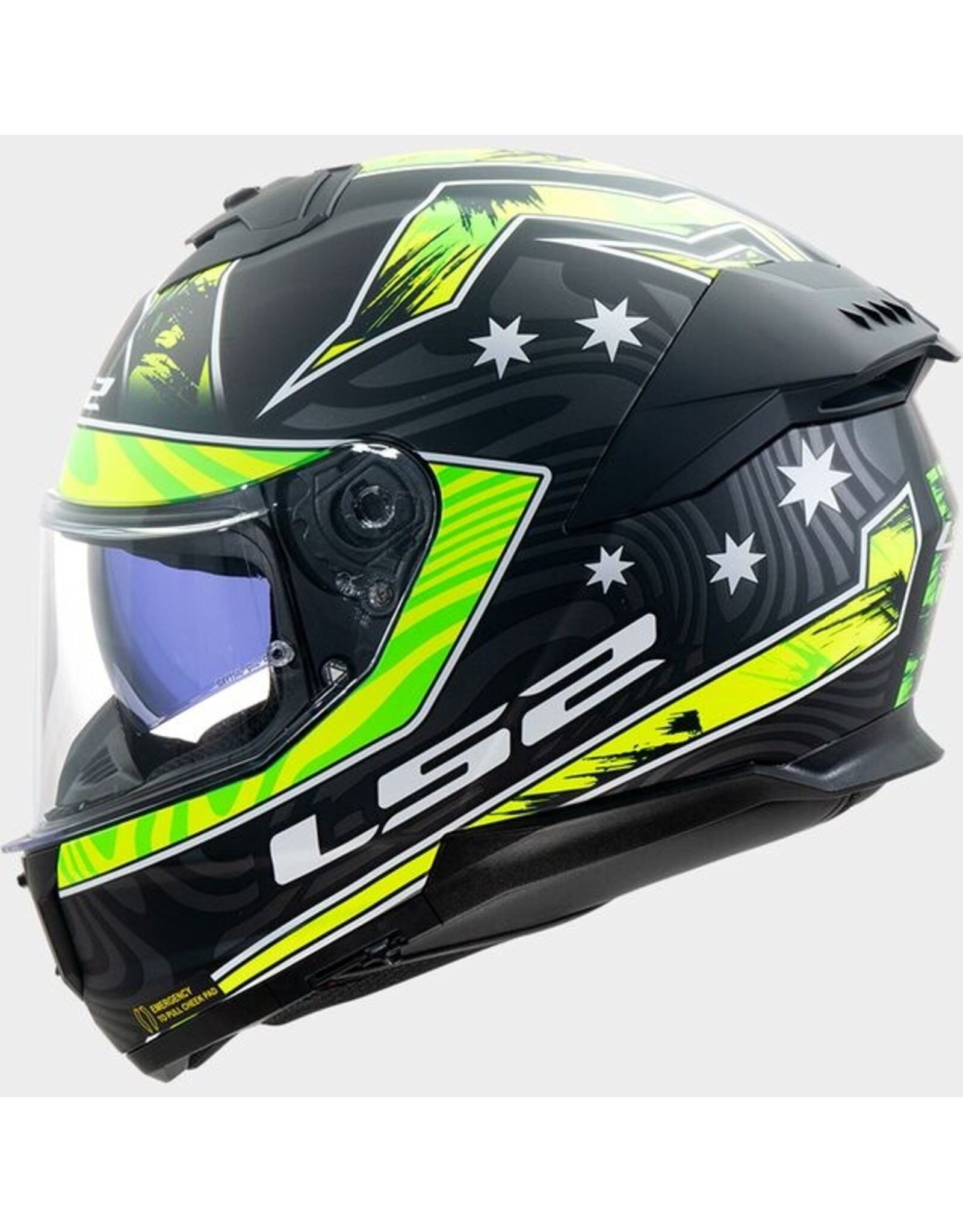 LS2 LS2 FF808 Stream II Galdam matt Black / fluo yellow