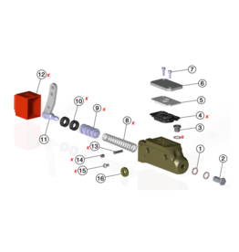 IPK IPK Brake pump revision kit 19MM