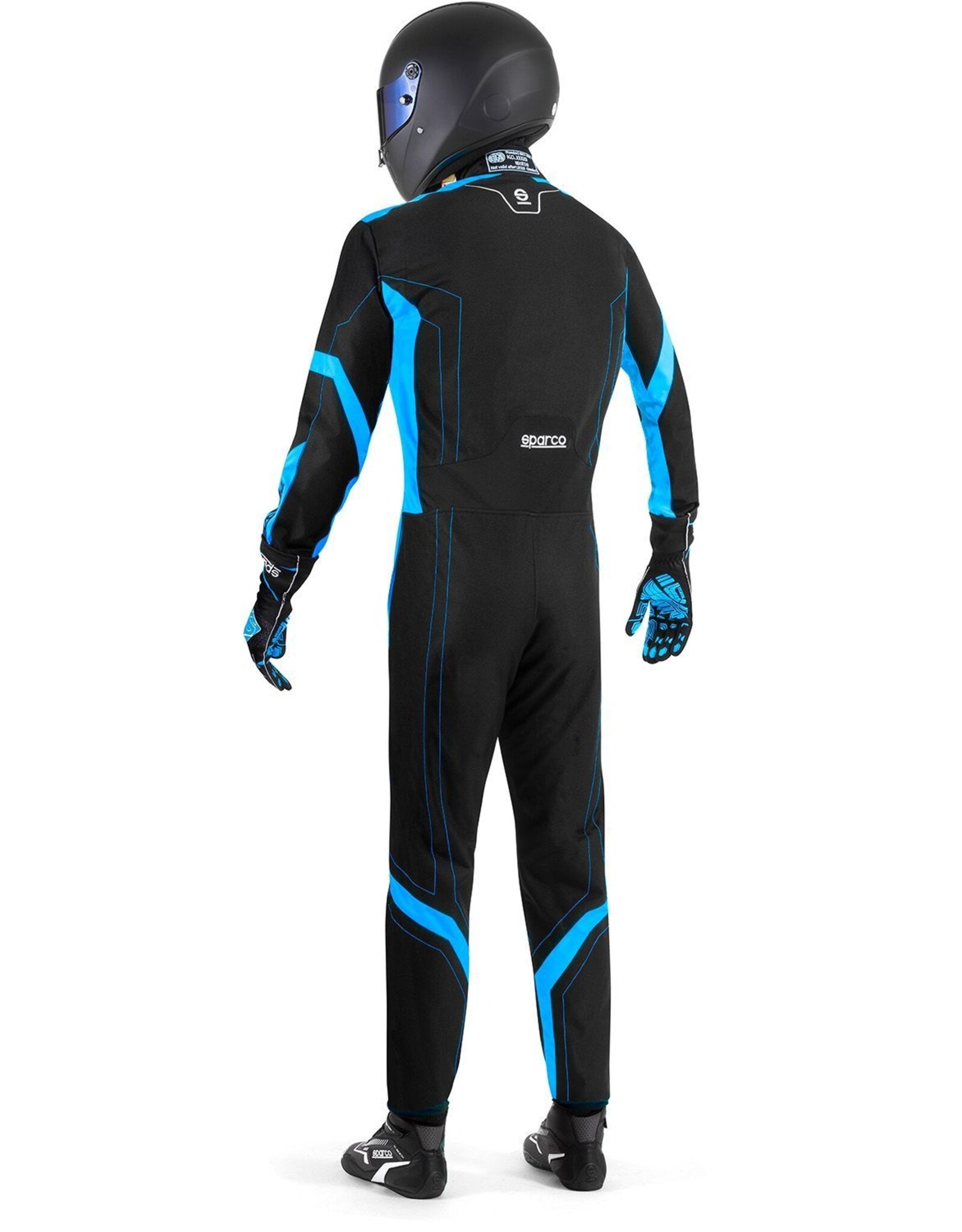 Sparco Sparco thunder advanced overall zwart/blauw