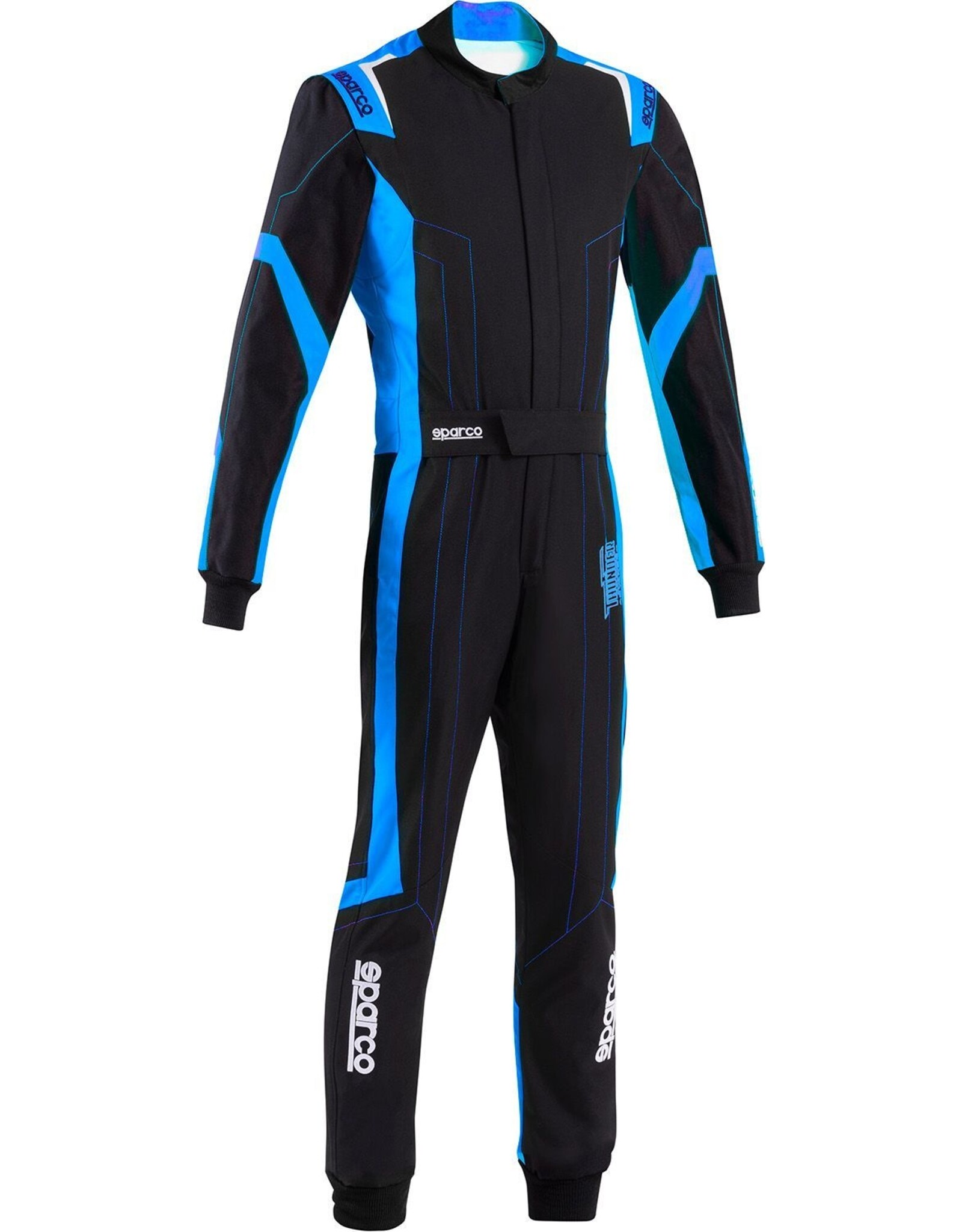 Sparco Sparco thunder advanced overall zwart/blauw