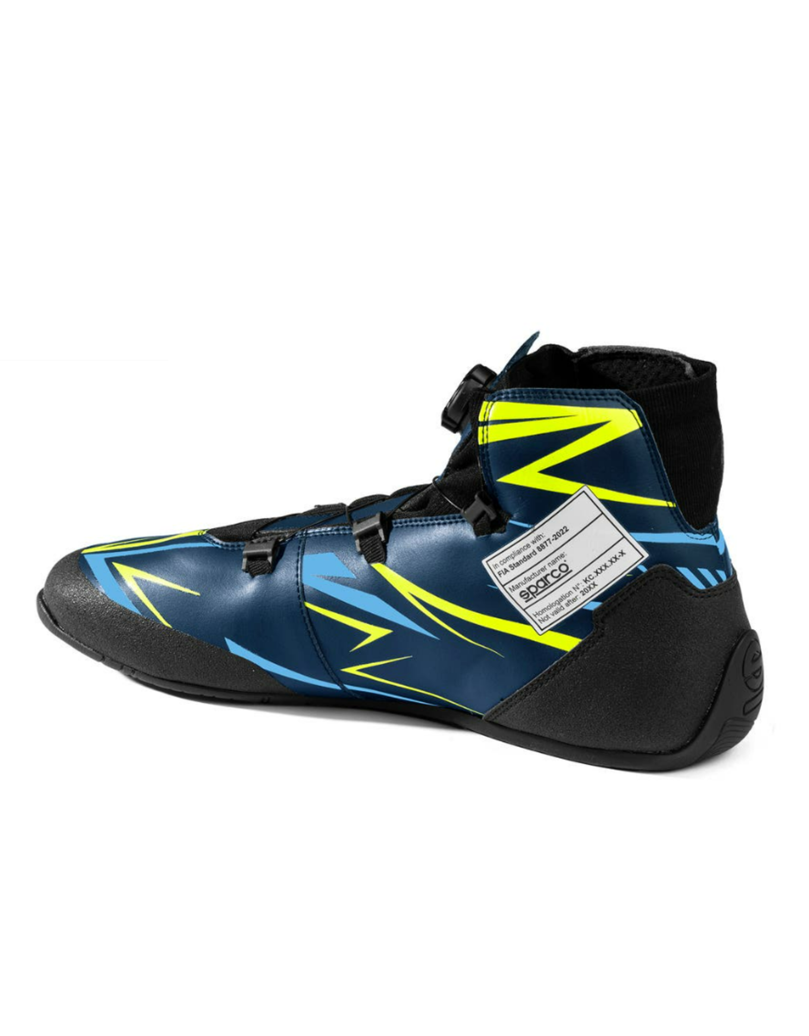 Sparco Sparco K-rapid FIA 8877-2022 (met snelsluiting) Marine blauw / fluor geel