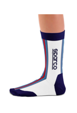 Sparco Sparco Martini Iconic design hoge sokken Wit / Blauw / Rood