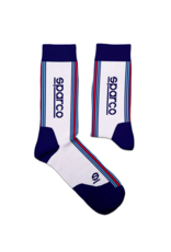 Sparco Sparco Martini Iconic design hoge sokken Wit / Blauw / Rood