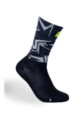 Bengio Bengio Kart socks K-Summer Black / Fluo Yellow