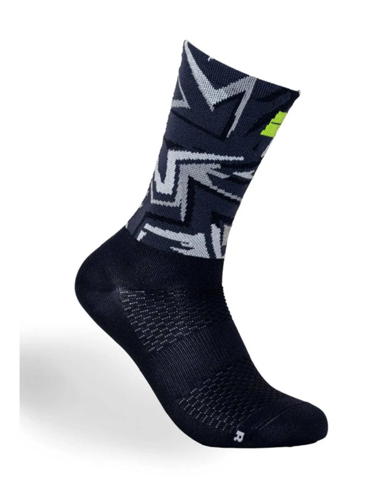 Bengio Bengio Kart socks K-Summer Black / Fluo Yellow