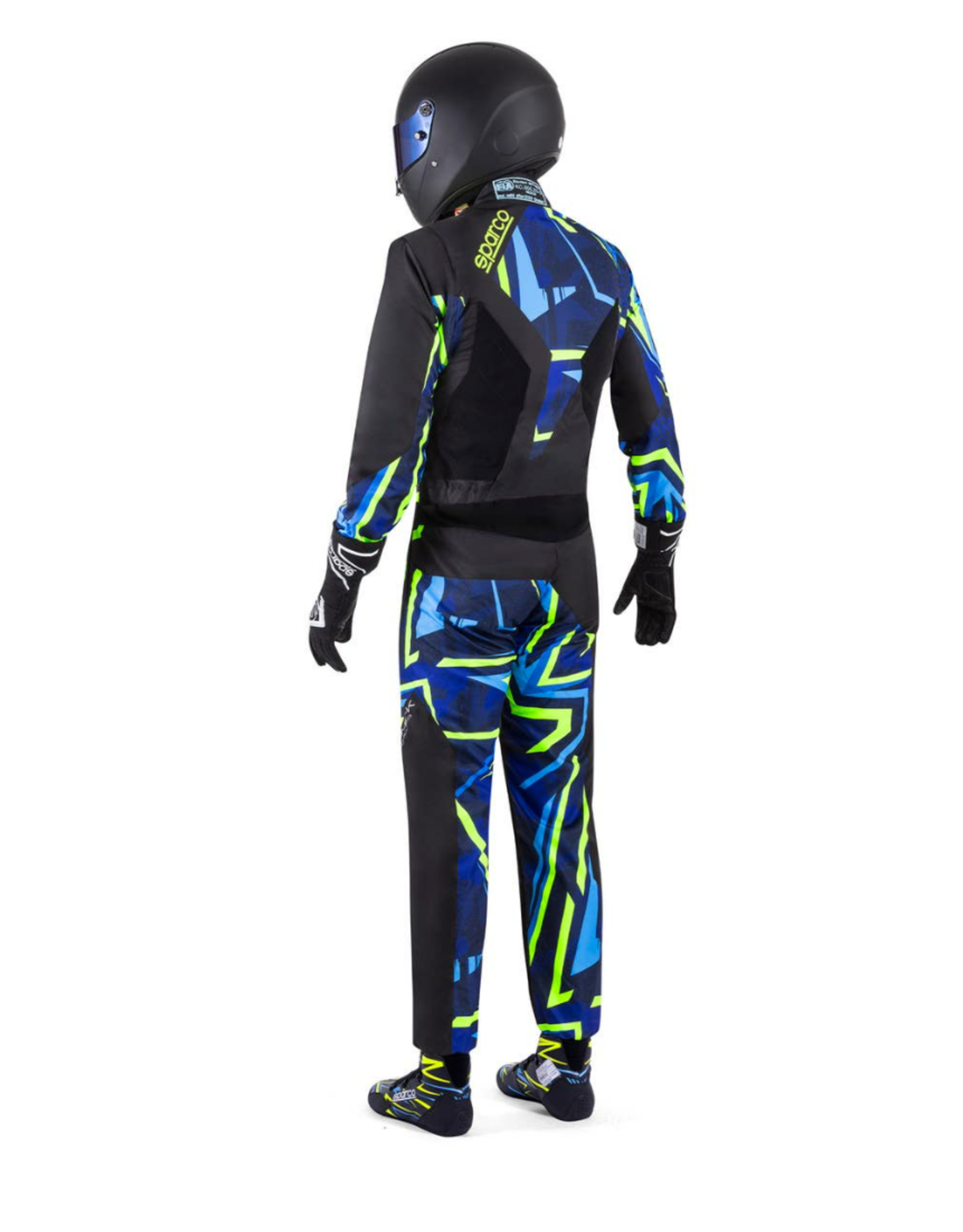 Sparco Sparco Prime K Advanced FIA 8877-2022 - Electric Blue / Fluo Yellow / Black