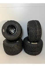 Used Komet K1W rain tyres with new Topkart aluminium rims 130-180MM Used Komet K1W rain tyres with new Topkart aluminium rims 130-180MM