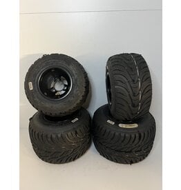 Used Komet K1W rain tyres with new Topkart aluminium rims 130-180MM