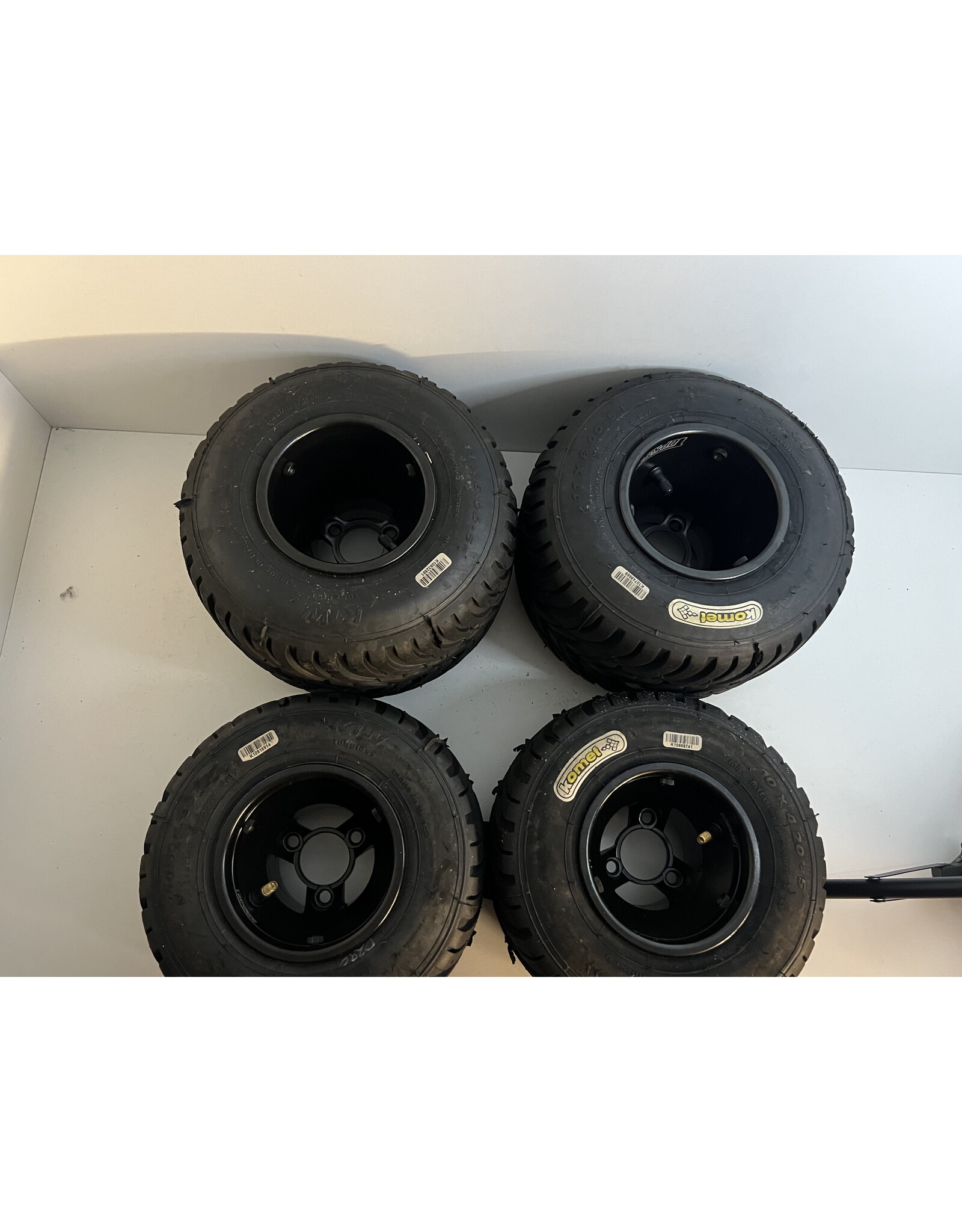 Gebruikt Komet regenbanden K1W met Nieuwe Topkart aluminium velgen 130-180MM