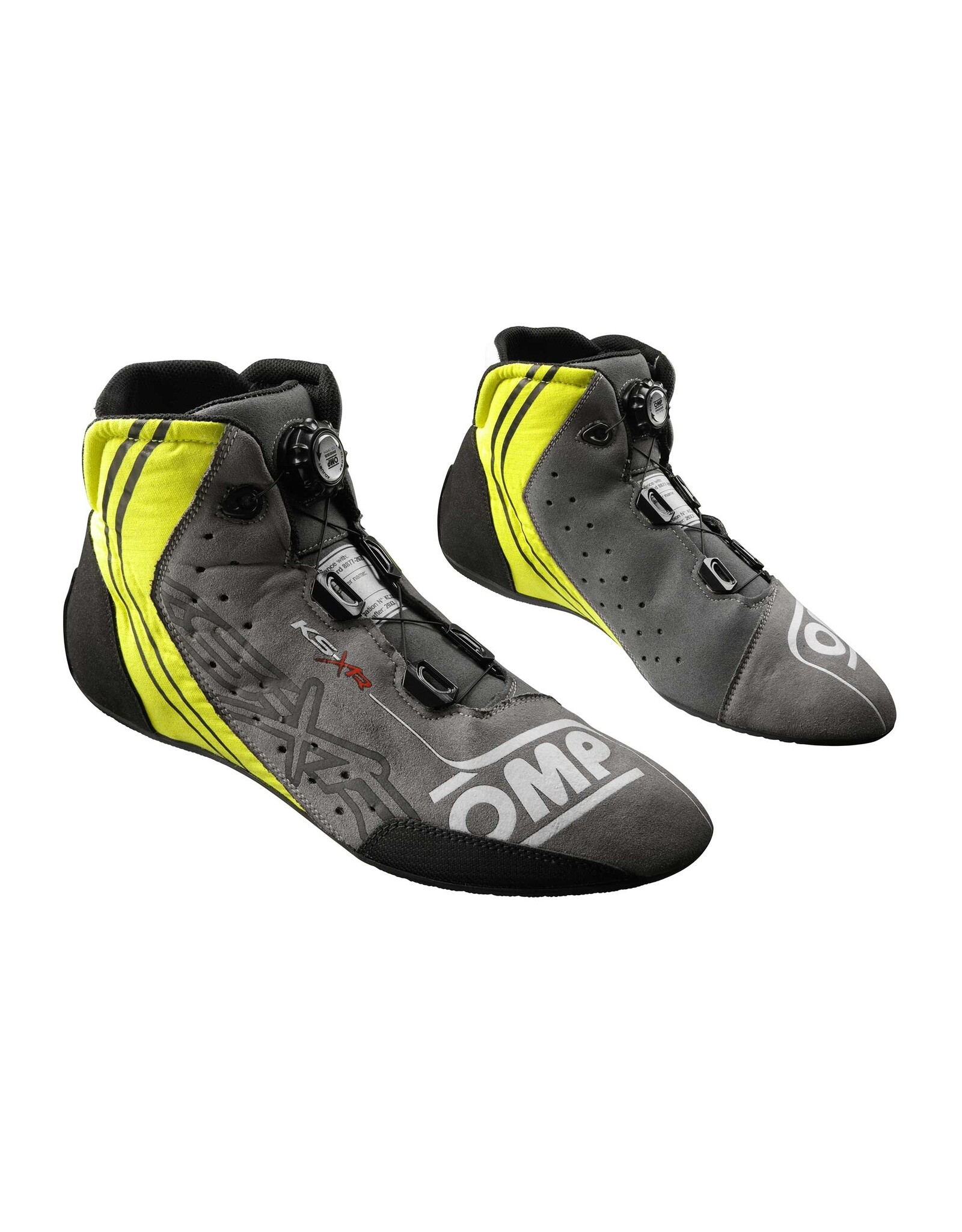 OMP OMP schoenen KS-XR FIA 8877-2022 antraciet / fluor geel