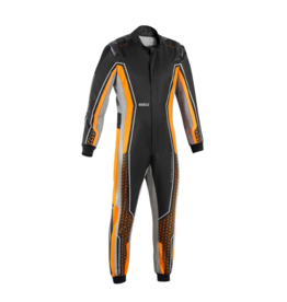 Sparco Sparco  Superleggera kart overall FIA 8877-2022 - Zwart / Fluor Oranje