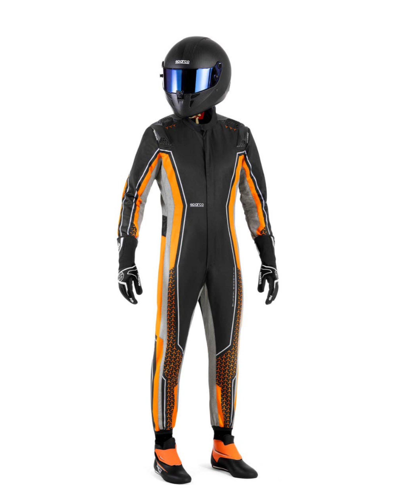 Sparco Sparco  Superleggera kart overall FIA 8877-2022 - Zwart / Fluor Oranje