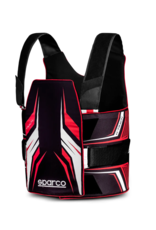 Sparco Sparco K-Track FIA 8870-2018 ribbeschermer zwart / rood