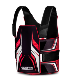 Sparco Sparco K-Track FIA 8870-2018 ribbeschermer zwart / rood