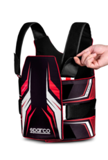 Sparco Sparco K-Track FIA 8870-2018 ribbeschermer zwart / rood