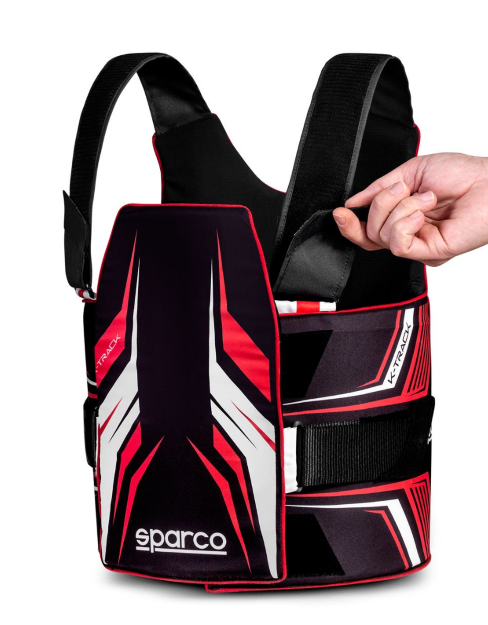 Sparco Sparco K-Track FIA 8870-2018 ribbeschermer zwart / rood