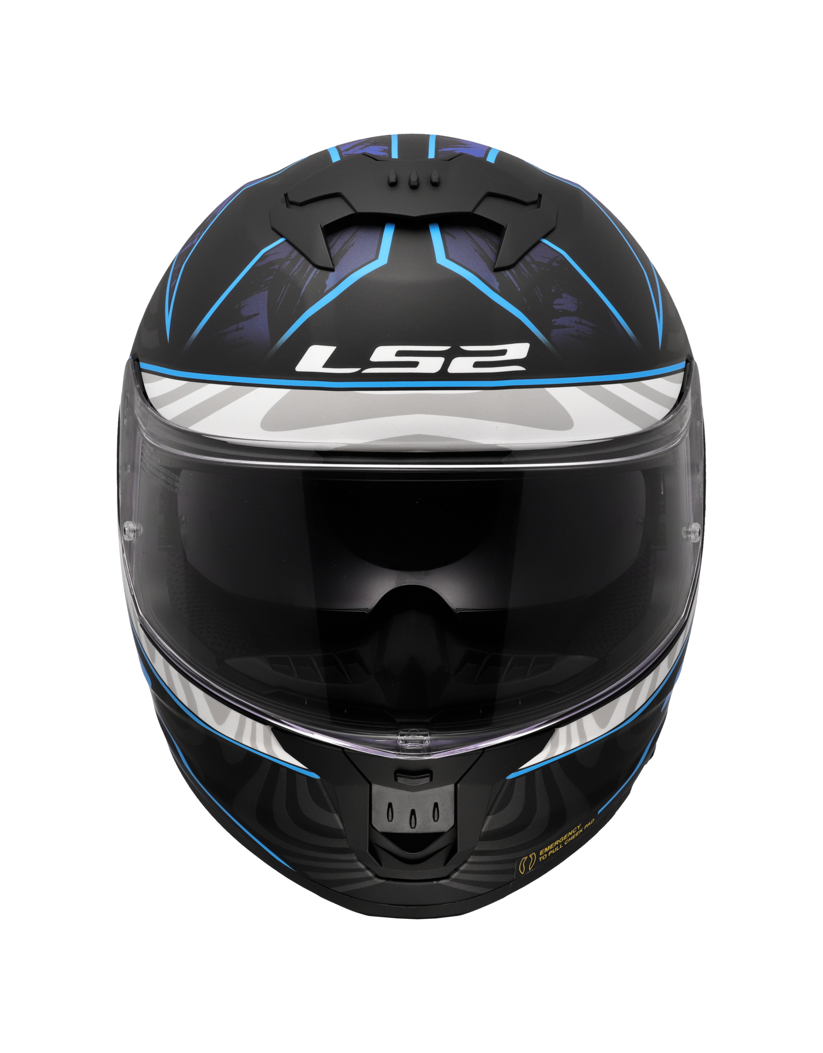 LS2 LS2 FF808 Stream II Galdam zwart / blauw