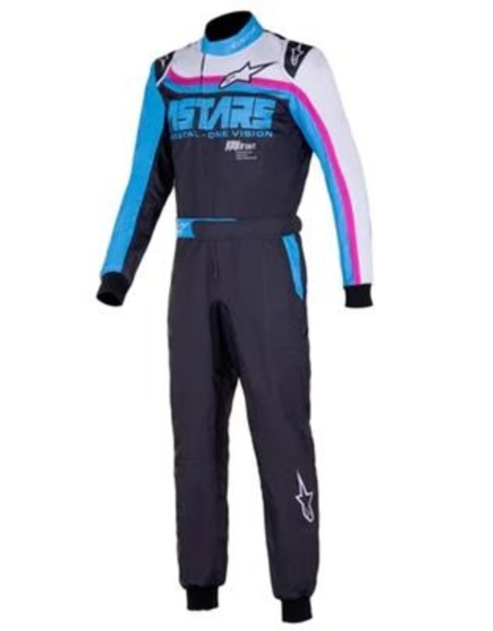 Alpinestars   Alpinestars KMX-9 v2 Graphic ZWART/blauw / Roze