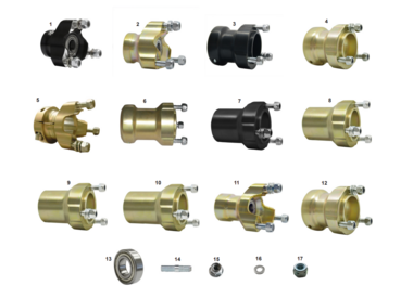 Front and Rear Wheel Hubs and parts