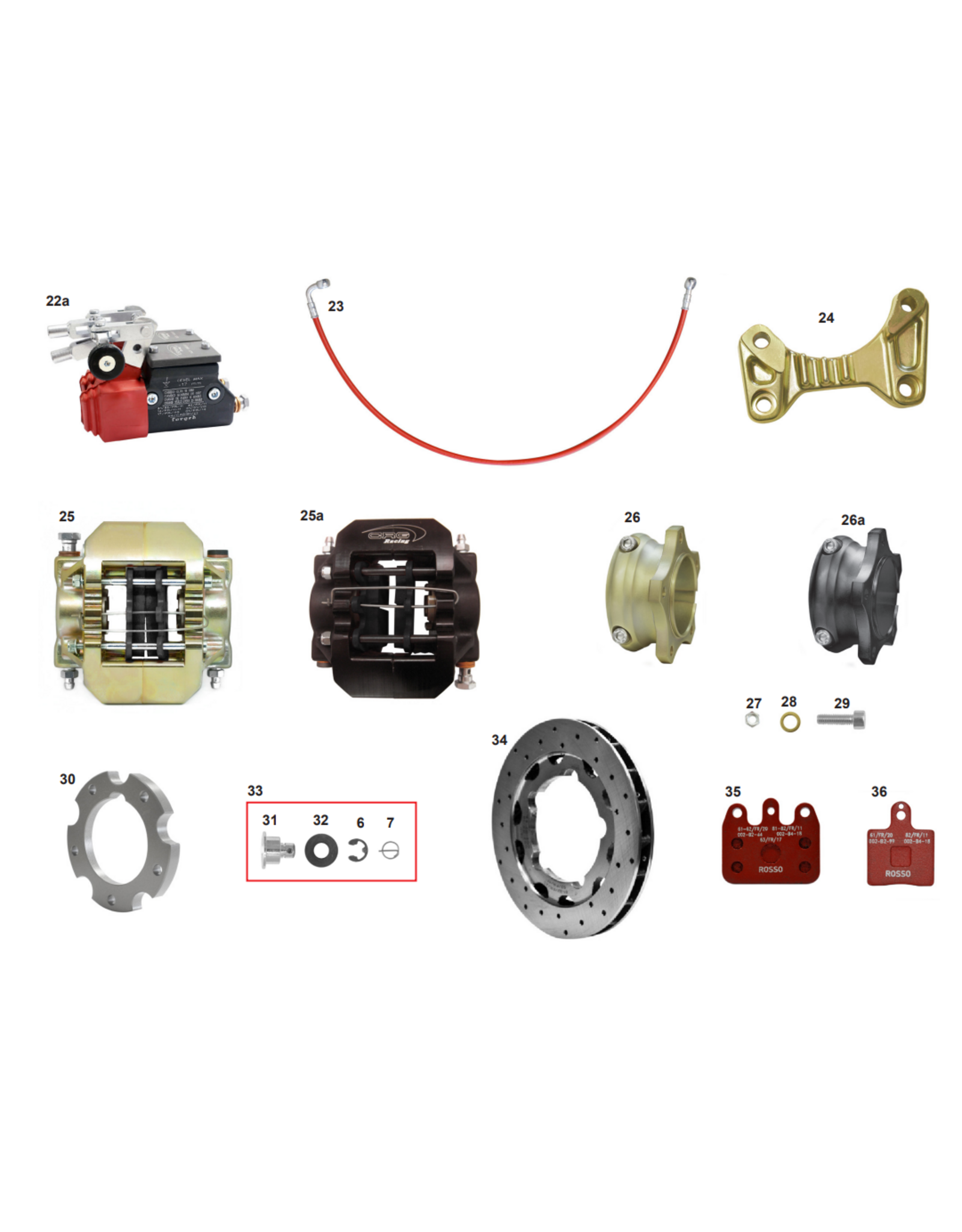 CRG CRG M6 nut for brake disk carrier