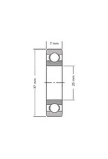 IPK IPK Front hub bearing 25x37x7MM High quality SKF