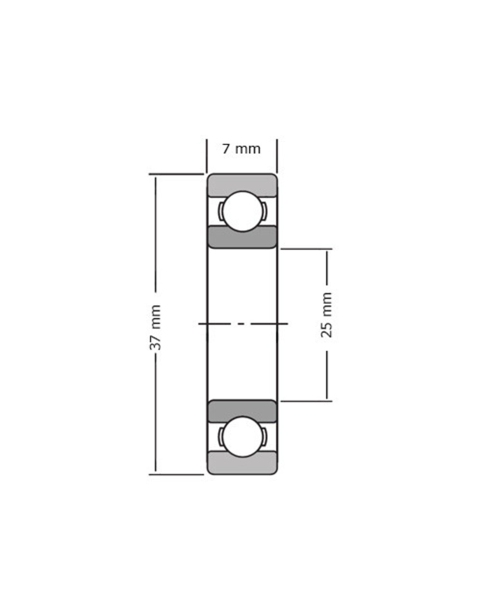 IPK IPK Front hub bearing 25x37x7MM High quality SKF