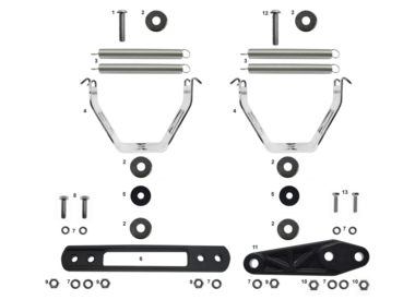 Exhaust mounting parts