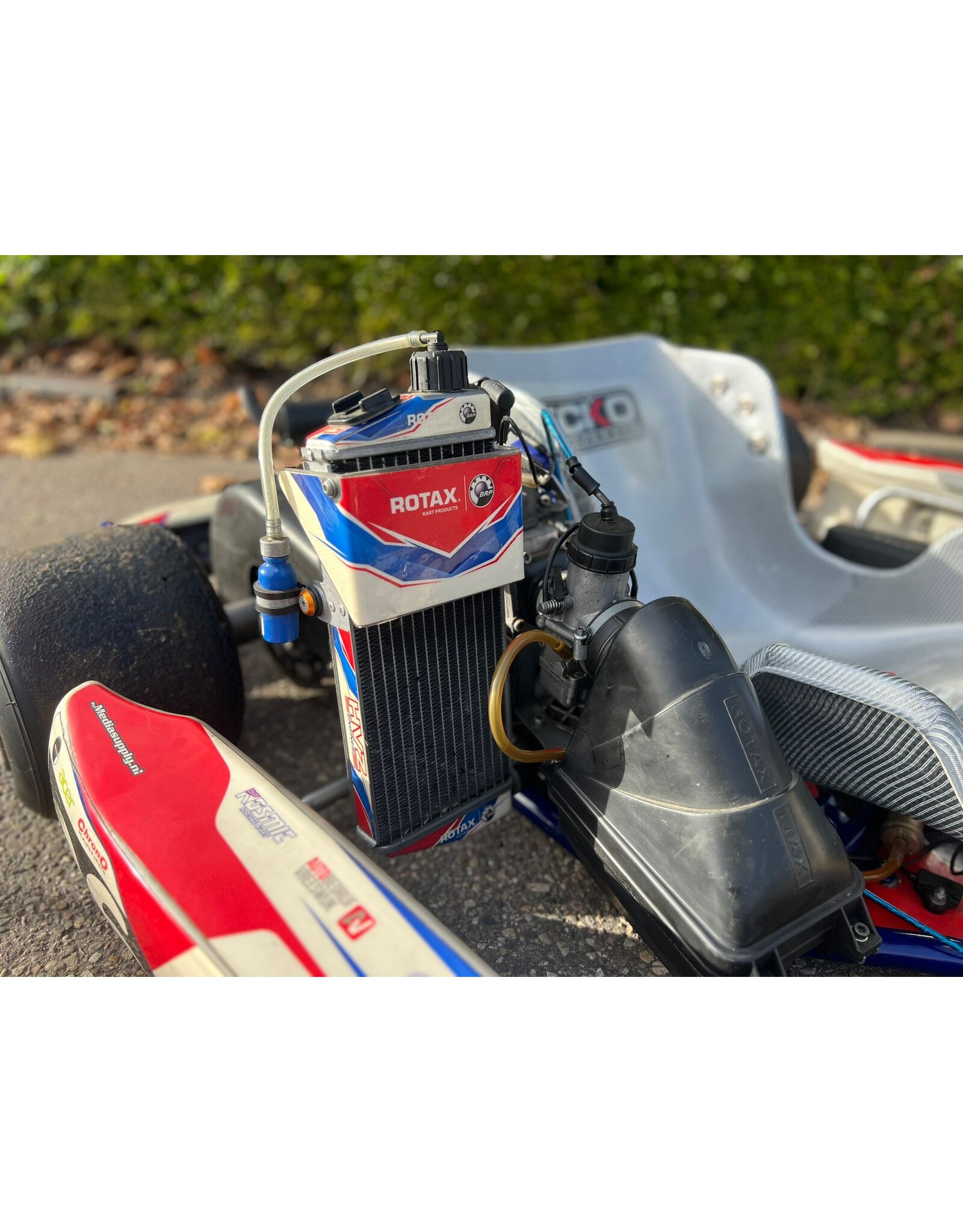 Used OTK Kosmic with Rotax Senior EVO 1 and MyChron lap timer.