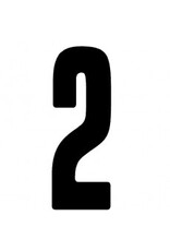 CRG CRG Race number sticker matt black (choose in menu)