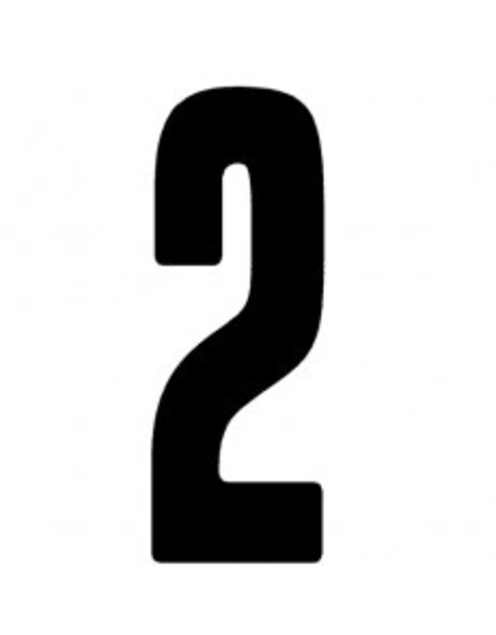 CRG CRG Race number sticker matt black (choose in menu)