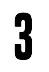 CRG CRG Race number sticker matt black (choose in menu)