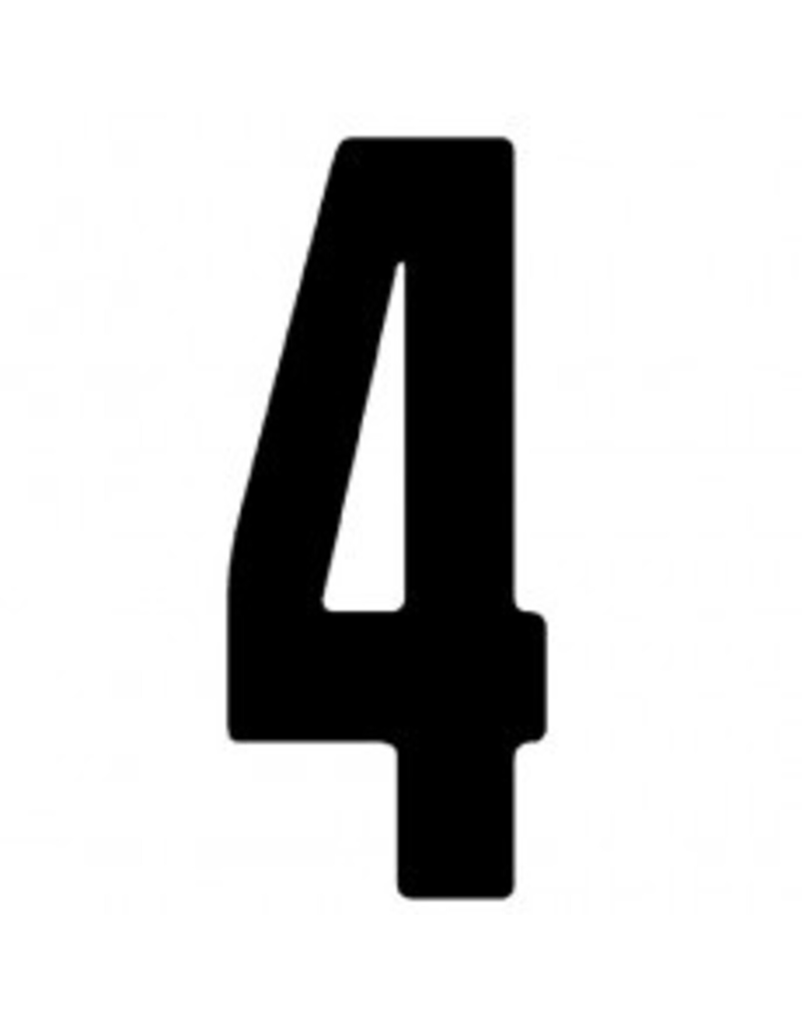 CRG CRG Race number sticker matt black (choose in menu)