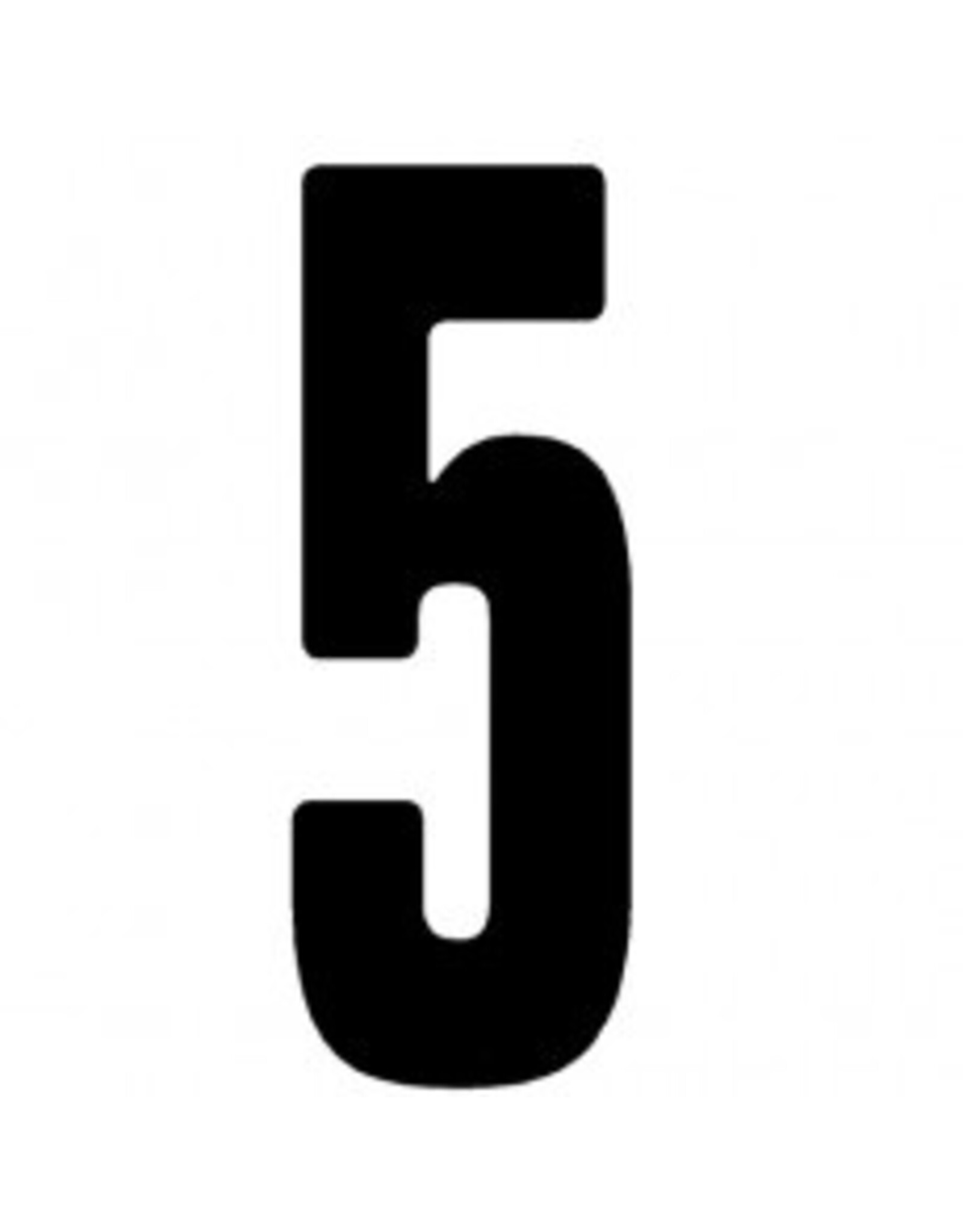 CRG CRG Race number sticker matt black (choose in menu)