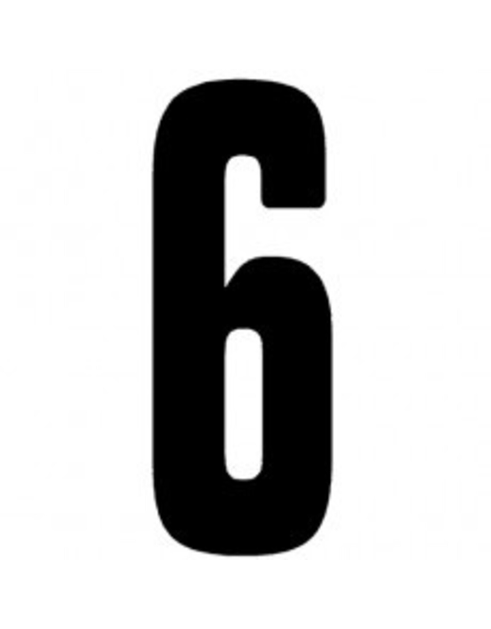 CRG CRG Race number sticker matt black (choose in menu)