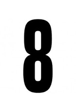 CRG CRG Race number sticker matt black (choose in menu)