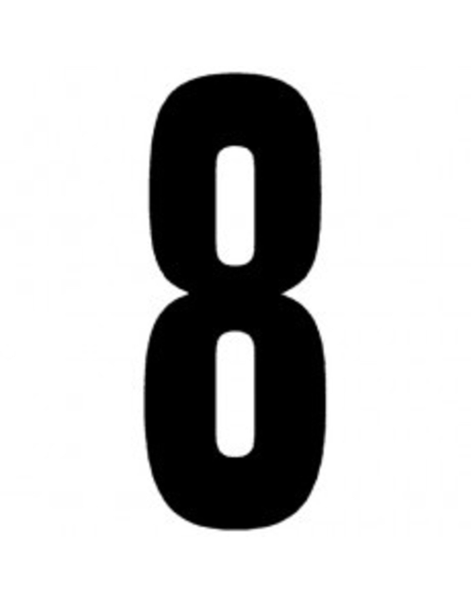 CRG CRG Race number sticker matt black (choose in menu)