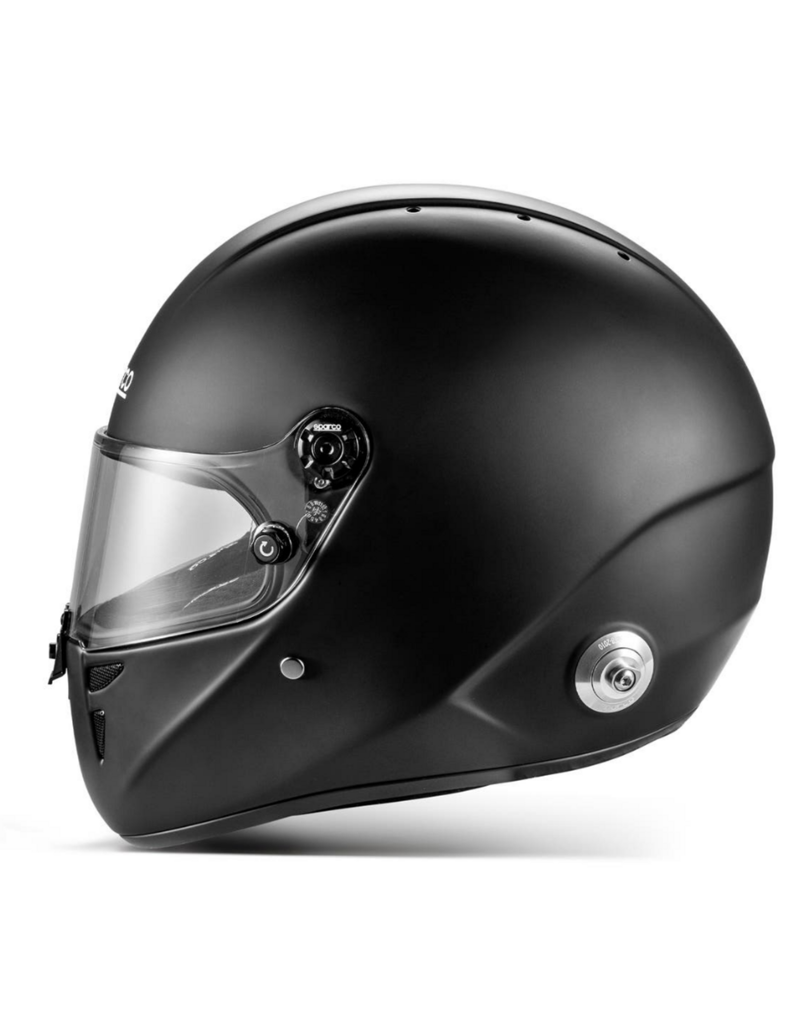 Sparco Sparco Stealth FIA 8878 - 2024 matt black helmet with hans clips