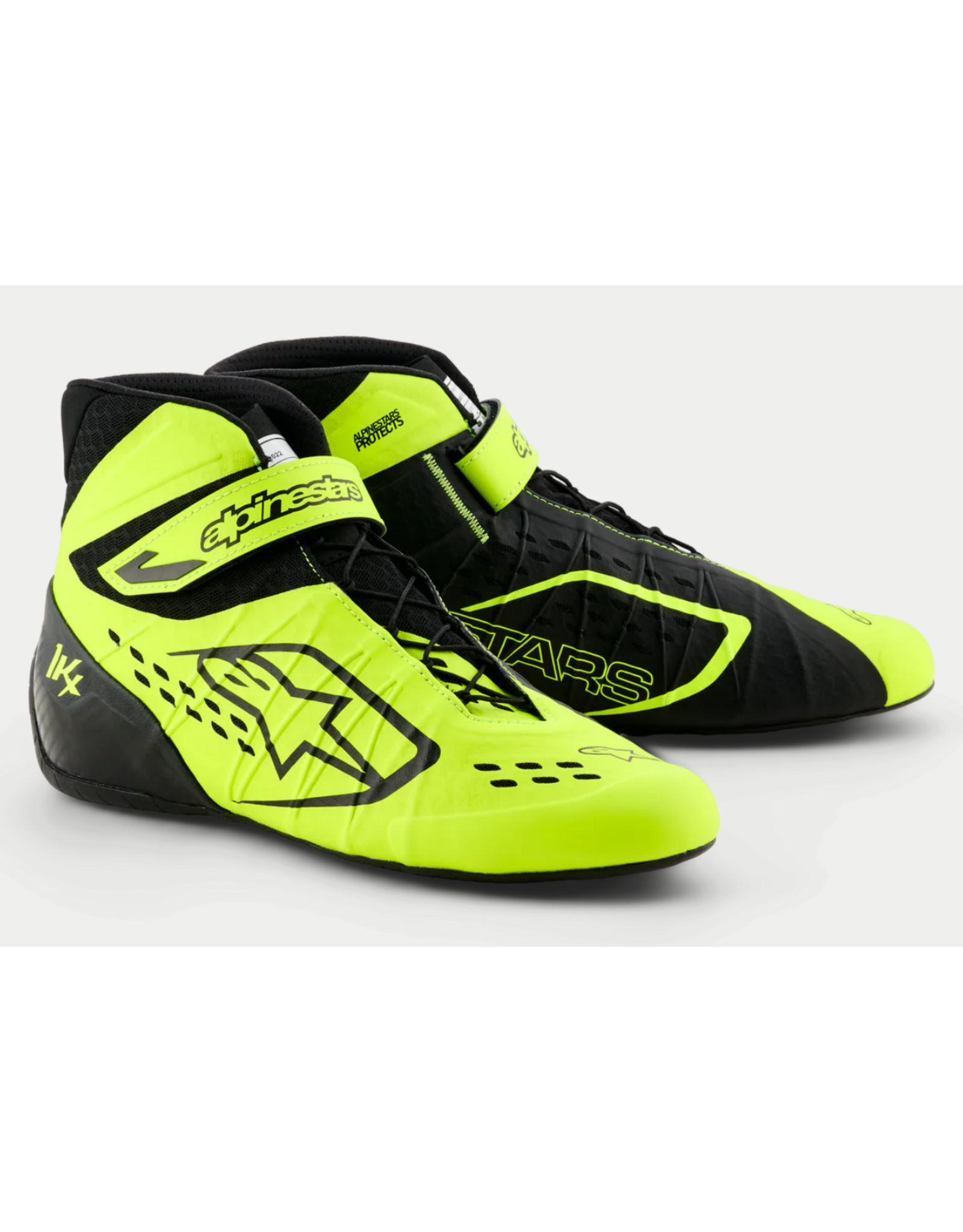 Alpinestars Alpinestars KX V3 Fia gekeurde kart schoenen Fluor geel / Zwart