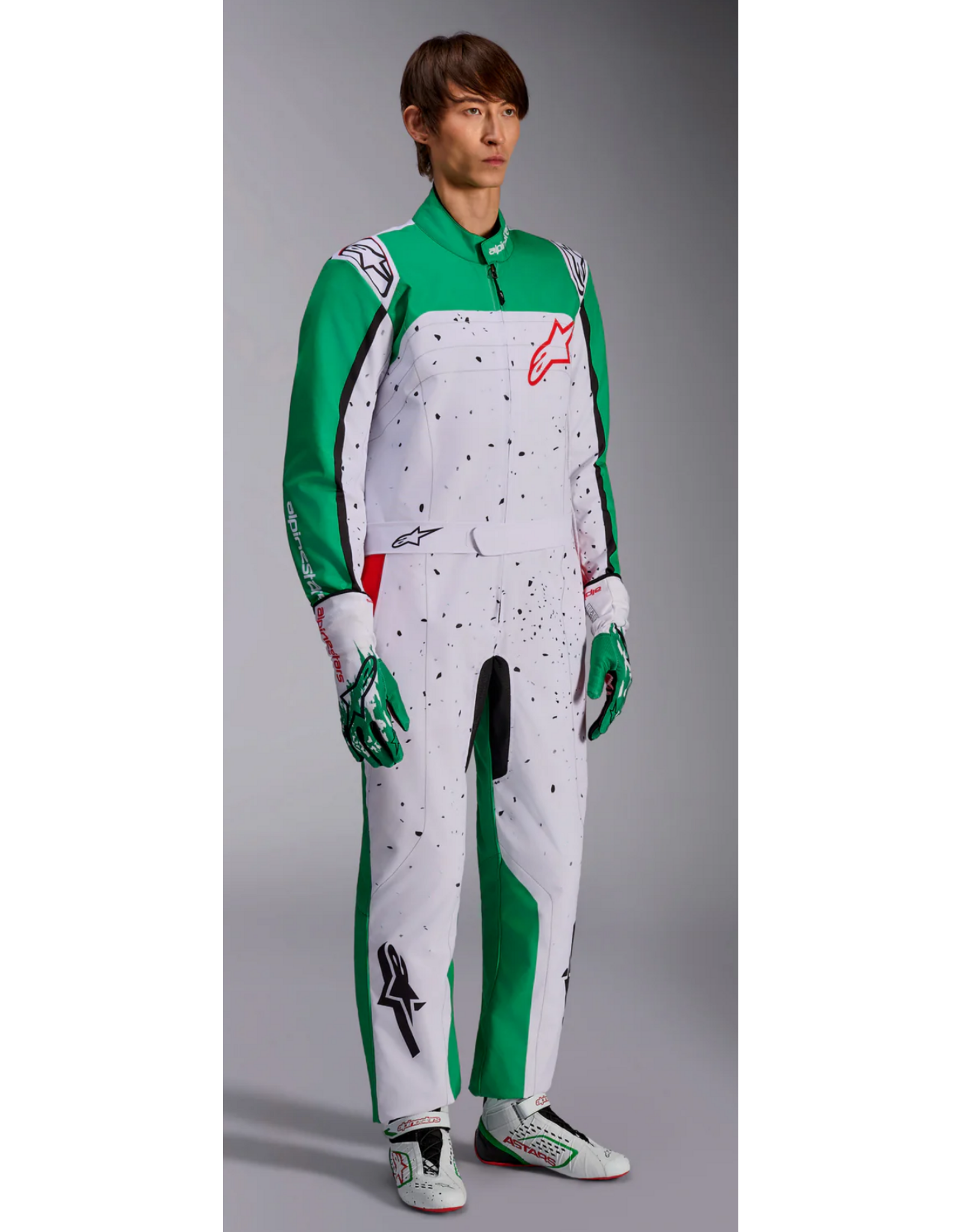 Alpinestars Alpinestars KMX-9 V3 Graphic 6 Wit / groen / rood