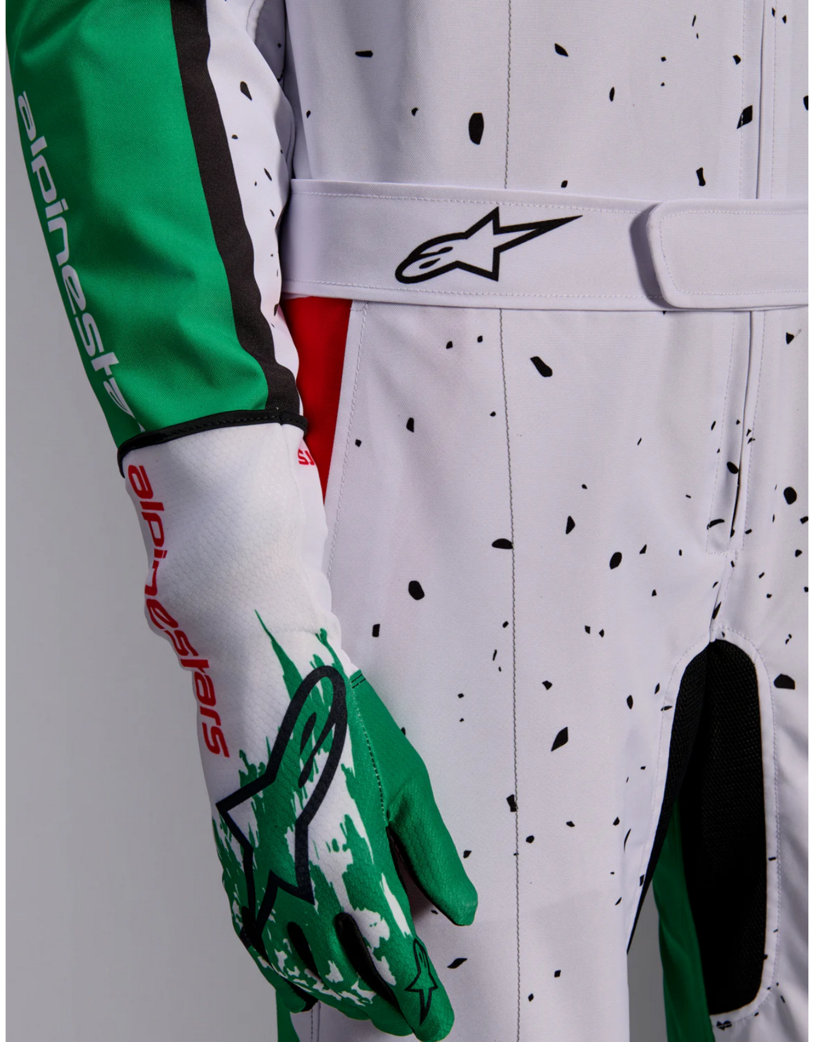 Alpinestars Alpinestars KMX-9 V3 Graphic 6 Wit / groen / rood