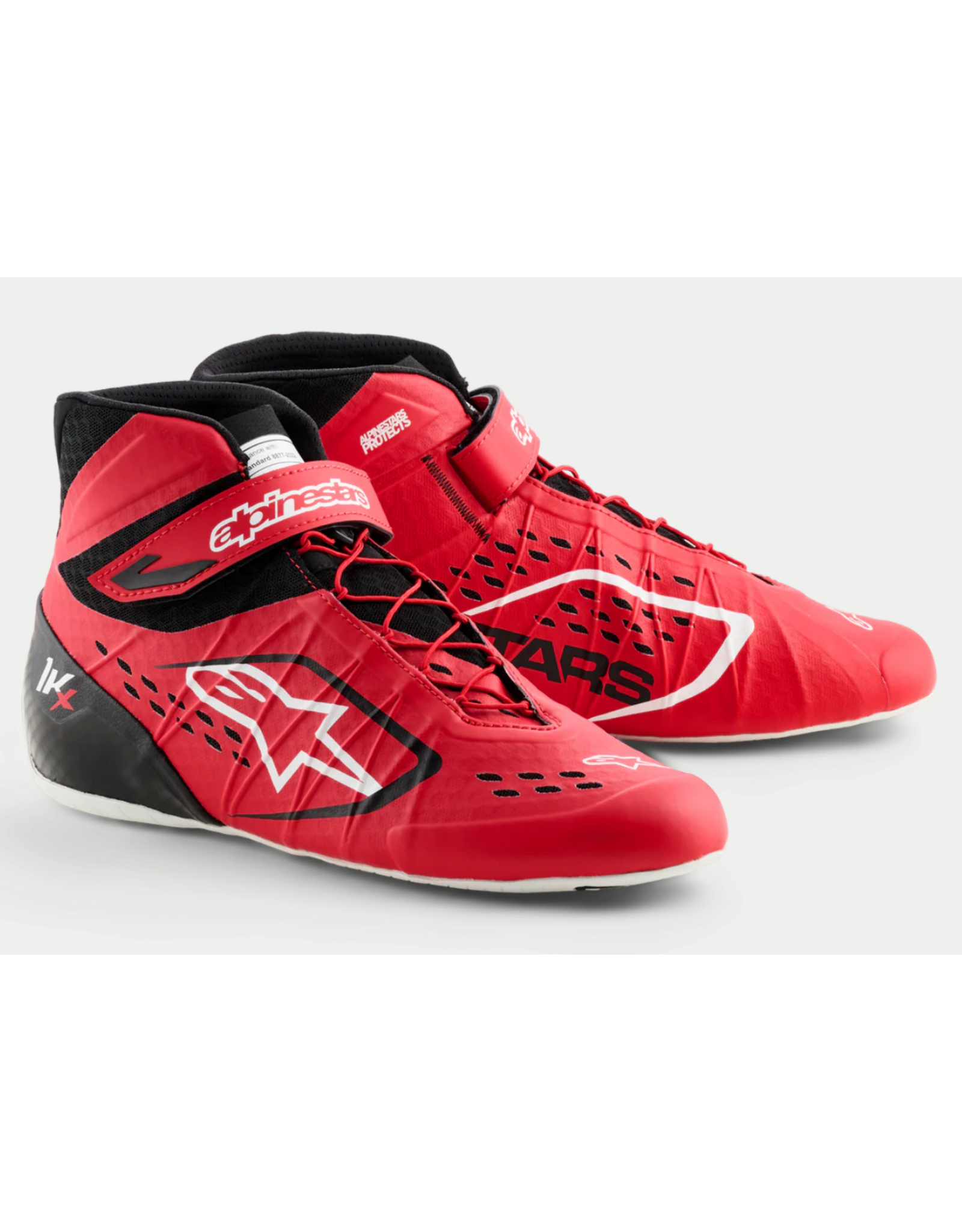 Alpinestars Alpinestars KX V3 Fia gekeurde kart schoenen Rood / Zwart